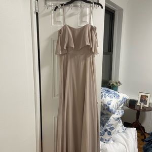 Champagne bridesmaid dress